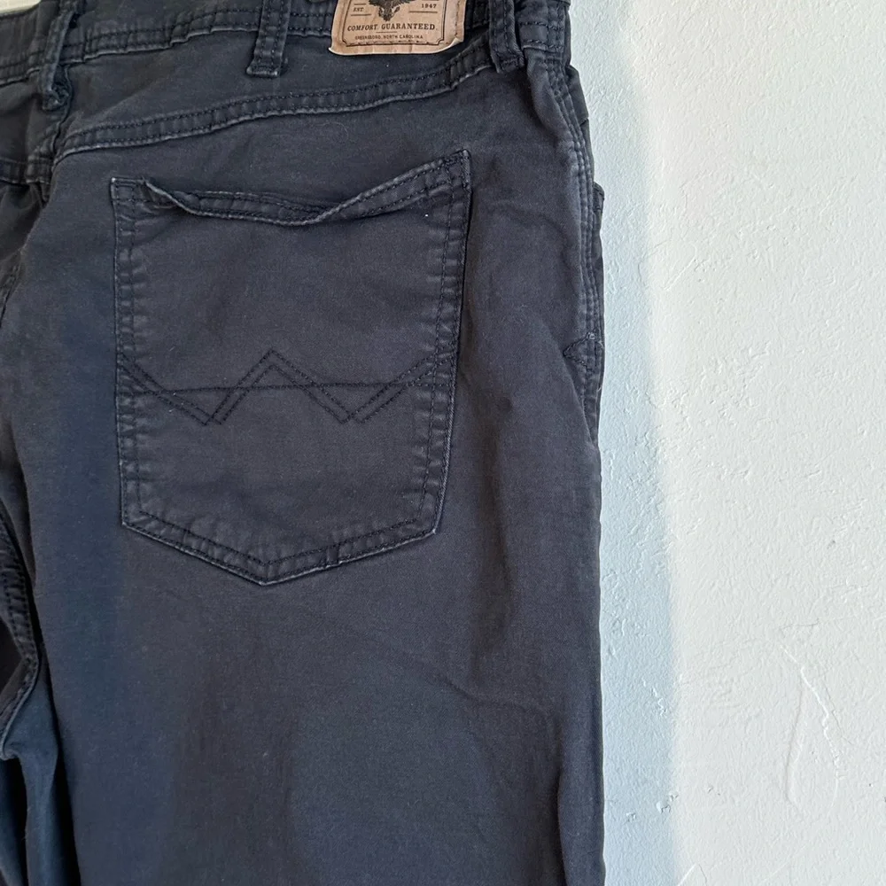 Wrangler Black Straight Fit Chino Style 5 pocket Jeans Sz 40x30 - Picture 9 of 11